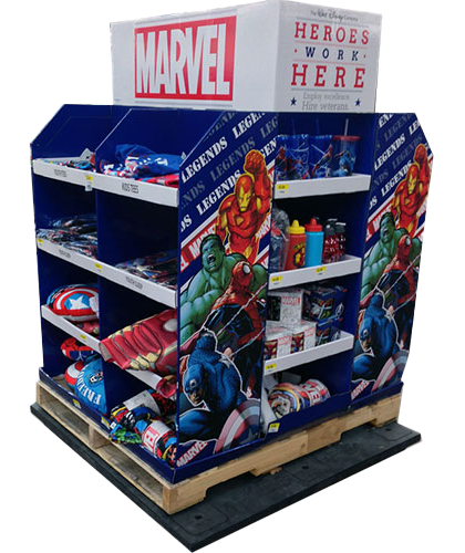 pallet-display-marvel